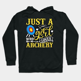 just a girl who loves archery Hoodie